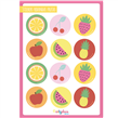 Stickers plancha Frutas 12s 1u